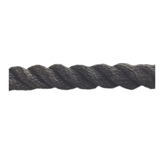 Polyester Halat 3 Kollu 16 Mm Siyah