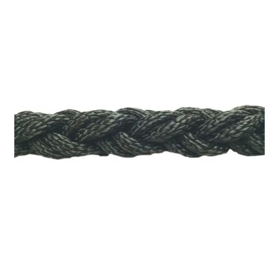 Polyester Halat 8 Kollu 24 Mm Siyah