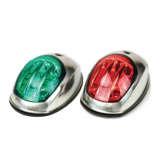 Seyir Feneri 12 V Krom 316 İskele+Sancak Takım Led