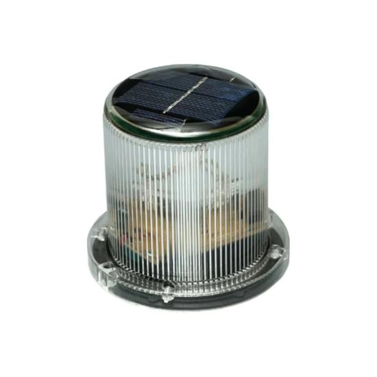 Solar Panelli Tepe Lambası Led Kırmızı