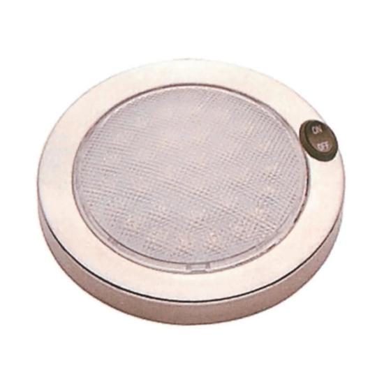 Krom Tavan Lambası 14 Cm 12 V 30 Led Gün Işığı
