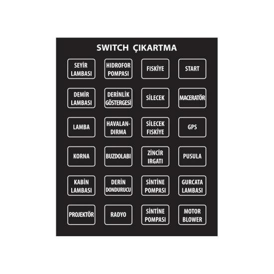 Swıtch Çıkartma Kare Türkçe