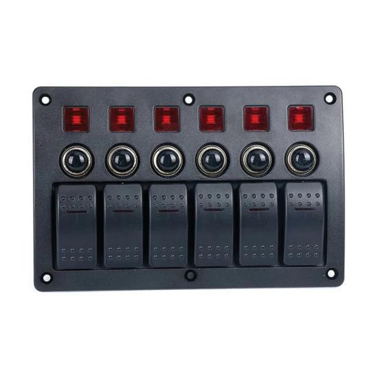 Bfy 6’Lı   Swıtch Panel Otomatik Sigorta Ve Işıklı