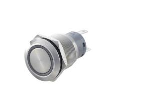 Krom Buton Led Mavi On-Off