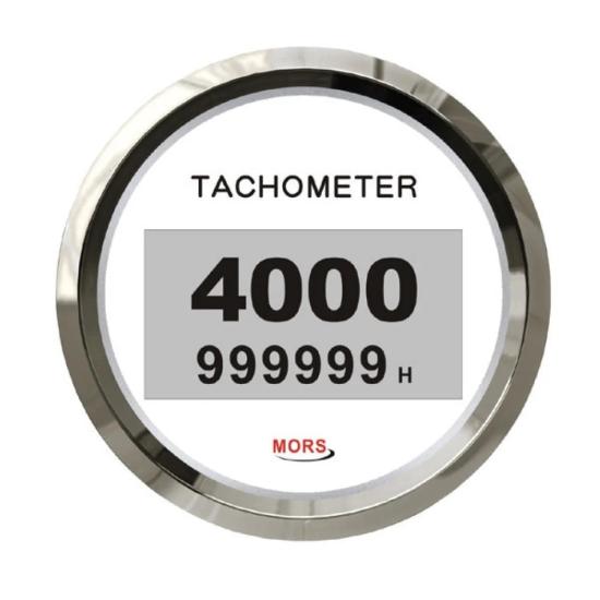 Dijital Devir Göstergesi 4000 Rpm 12-24V Beyaz