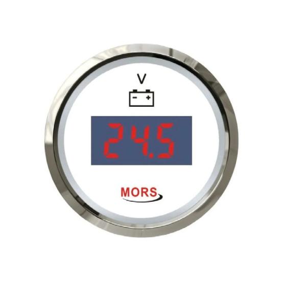 Dijital Voltmetre 12-24V Beyaz