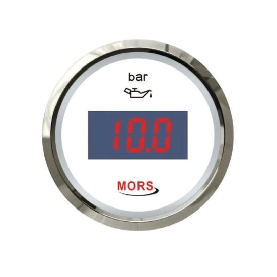 Dijital Yağ Göstergesi 10 Bar 12-24V Beyaz