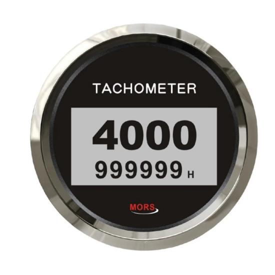 Dijital Devir Göstergesi 4000 Rpm 12-24V Siyah
