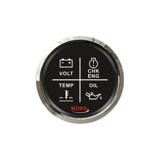 Alarm Seti Göstergesi 4’Lü 12-24V Siyah